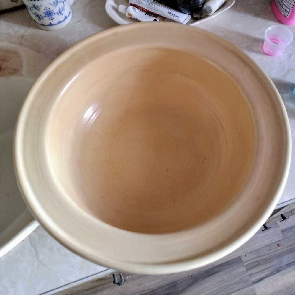 Big Vintage Pflatzgraff Stoneware Baking Bowl